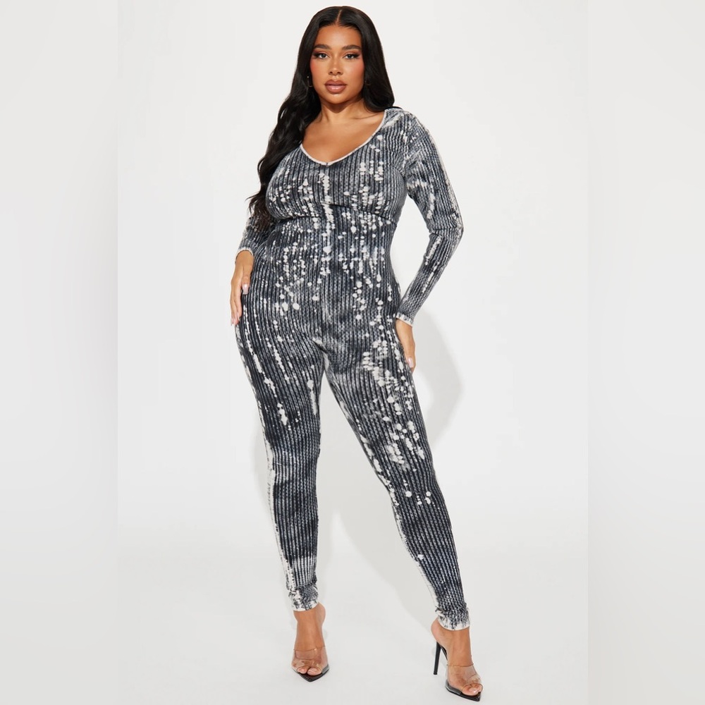 Ribbed Jumpsuit 1x Fashion Nova